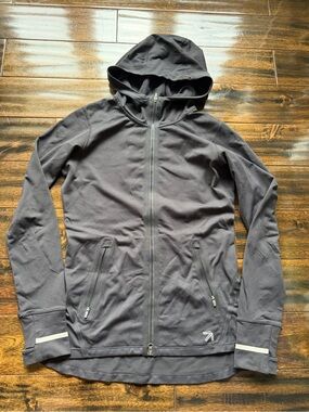 New Balance Black Full-Zip Athletic Hoodie